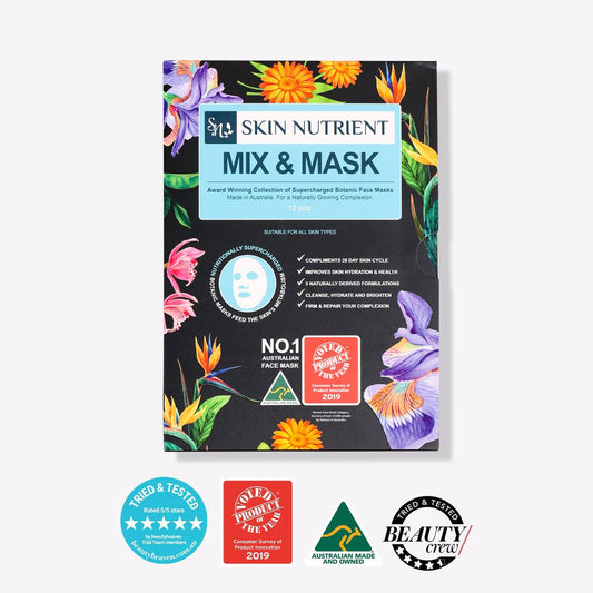 Skin Nutrient™ Mix and Mask Variety Pack (12 pcs) Face Masks Pack